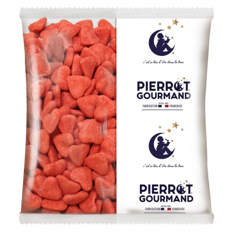 Coeurs aérés Fraise Pierrot Gourmand - 1kg