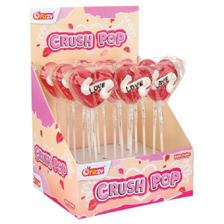 ~Sucettes Crush Pop Fizzy - boîte de 18 pièces