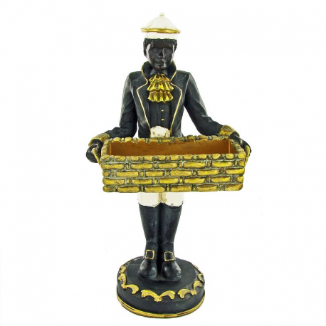 Figurine coloniale Statuette avec son panier - pièce