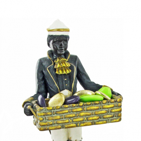 Figurine coloniale Statuette avec son panier - pièce