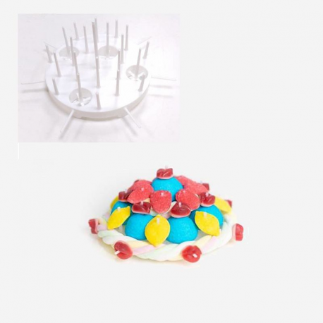 Support gâteau/tarte à bonbons 22cm - pièce