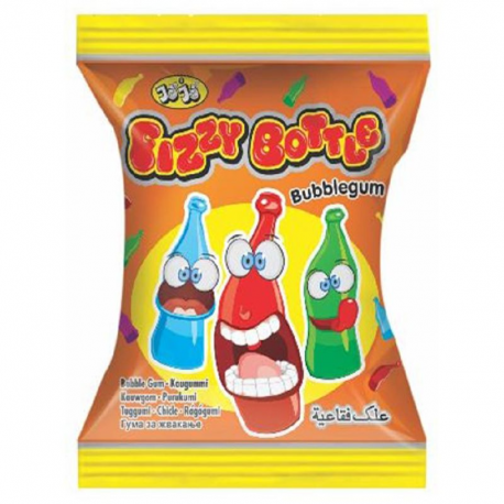 ~Fizzy bottle bubble gum - boite de 24