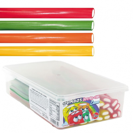 Jumbos lisses Arc en ciel - boîte de 30