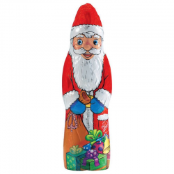 Pères Noël chocolat au lait s/alu 150g Friedel - le lot de 28