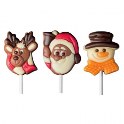 PRECOMMANDE Sucettes chocolat Père Noël 15g Display B - lot de 36