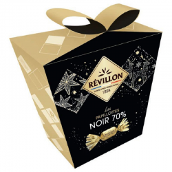 Papillotes en chocolat noir 70% Révillon - pochette de 300g