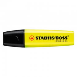 Surligneurs Stabilo Boss original jaune - lot de 10