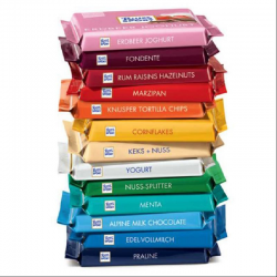 Ritter Sport Colourful tablettes 100g - présentoir de 36