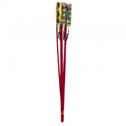 Fusées multicolores - sachet de 6