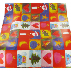 Papier cadeau Noël ROUGE - le rouleau 20mx50cm