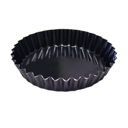 Moule à tartelette 14cm cannelé et évasé De Buyer
