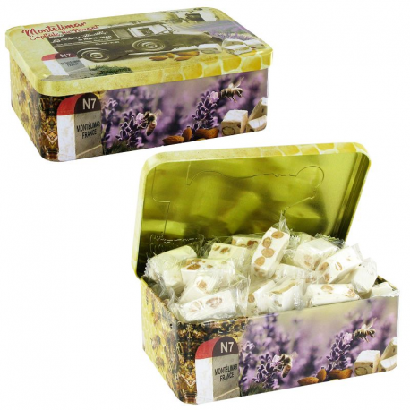 Nougats tendres de Montélimar - boîte rétro de 400g