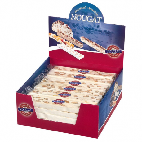 Bâtons de nougat nature 100g - boîte de 30