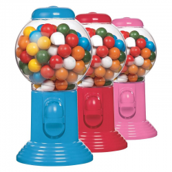Distributeur garni de billes chewing-gum - 300g