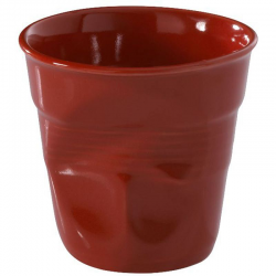 Gobelet froissé 8cl Revol ROUGE