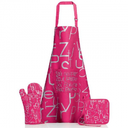 Tablier sel & poivre Winkler FUCHSIA