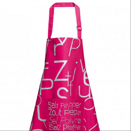 Tablier sel & poivre Winkler FUCHSIA