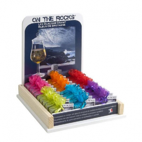 Lot de 6 glaçons - On the rocks GRANIT BLEU de Bretagne