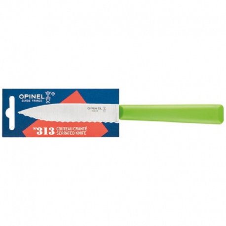Couteau Opinel cranté N° 313 Essentiels + VERT