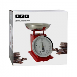 Balance mécanique 5kg - Ogoliving ROUGE