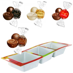 Boules Lindor de Lindt assortis 800g + 1 Plateau en mélaminé OFFERT