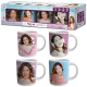 Mugs Violetta - Lot de 4 modèles assortis