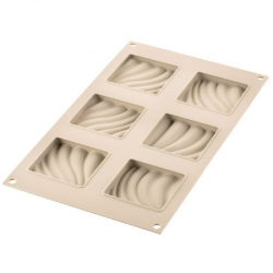 Moule 6 mini tartes 3Design Silikomart
