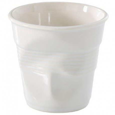 Gobelet froissé 8cl Revol BLANC