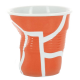 Gobelet froissé 8cl Revol All Over fond ORANGE