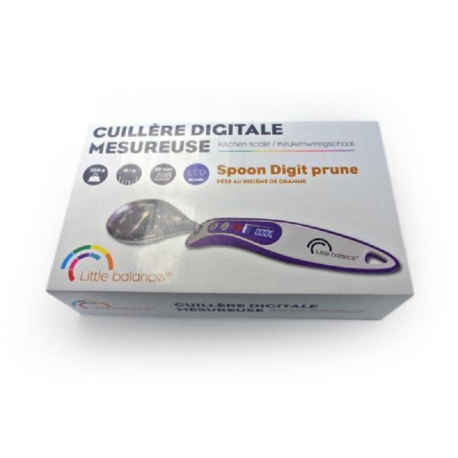 Cuillère mesureuse 300g - spoon digit Little Balance PRUNE