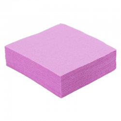 Serviettes de table unies LAVANDE - 50 pièces