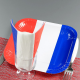 Assiettes en carton drapeau bleu blanc rouge France - 10 pièces