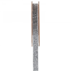 Ruban velours pailleté Autocollant 10MM ARGENT - pièce