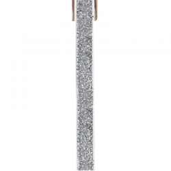 Ruban velours pailleté Autocollant 10MM ARGENT - pièce