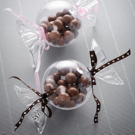 Boîte bonbon transparente GM - pièce