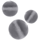 Boules déco scintillantes ARGENT - 10 pièces assorties
