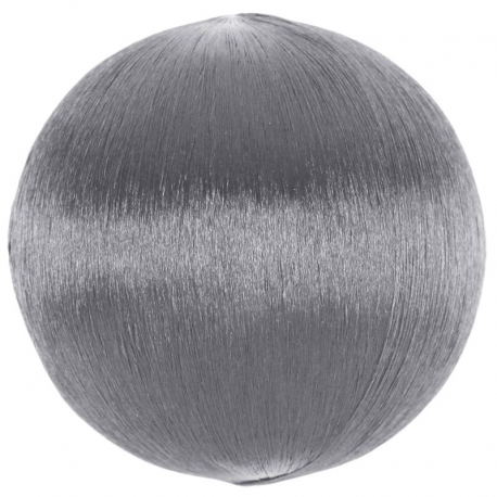 Boules déco scintillantes ARGENT - 10 pièces assorties