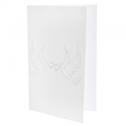 Cartes colombes BLANC - 10 pièces