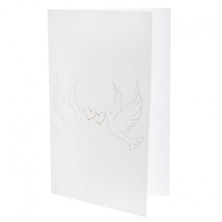 Cartes colombes BLANC - 10 pièces