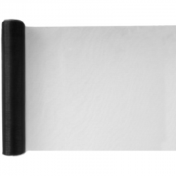 Chemin de table Cristal en organdi NOIR - pièce