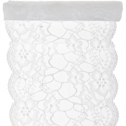 Chemin de table Dentelle BLANC 18CM - pièce