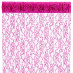 Chemin de table Dentelle FUCHSIA - pièce