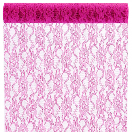 Chemin de table Dentelle FUCHSIA - pièce