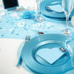 Chemin de table Intissé 30CM x 10M BLEU CIEL - pièce