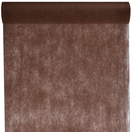 Chemin de table Intissé 30CM x 10M CHOCOLAT - pièce