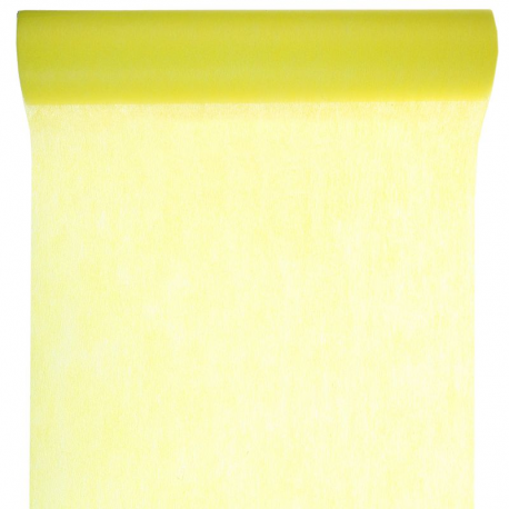 Chemin de table Intissé 30CM x 10M JAUNE - pièce