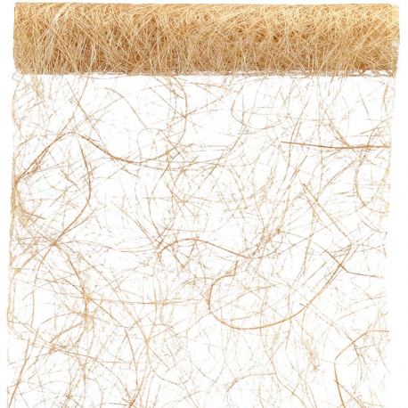 Chemin de table Abaca uni IVOIRE - pièce