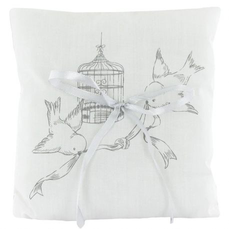 Coussin porte-alliances Oiseaux du Bonheur - pièce