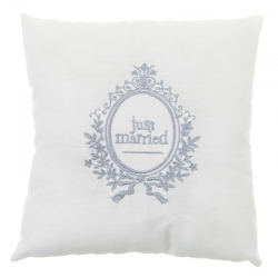 Coussin porte-alliances Just Married - pièce