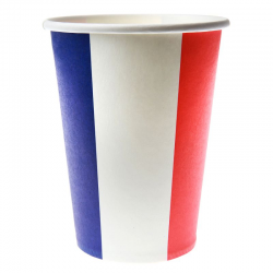 Gobelets drapeau bleu blanc rouge France - 10 pièces